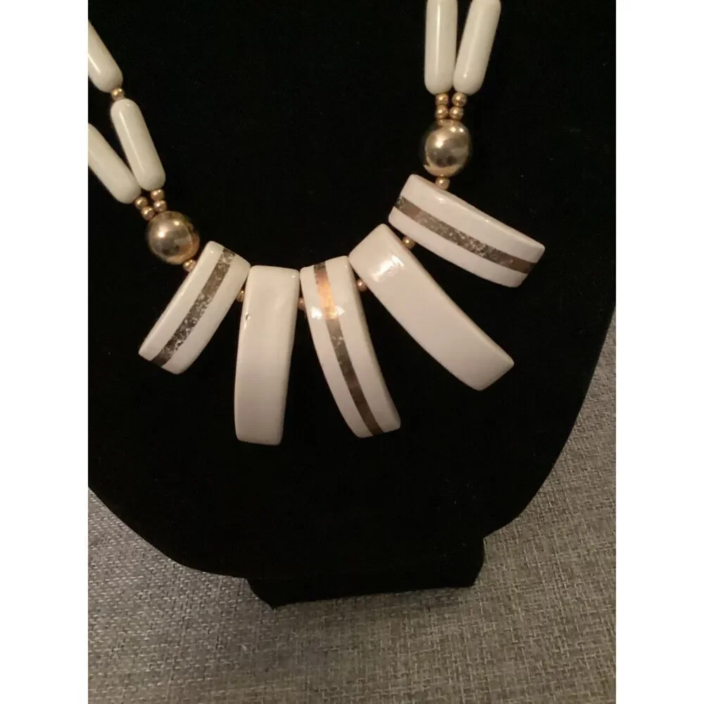 Japan Signed Vintage Costume Jewelry Necklace